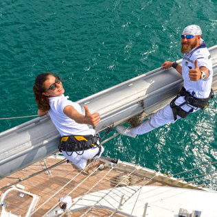 AT SEA