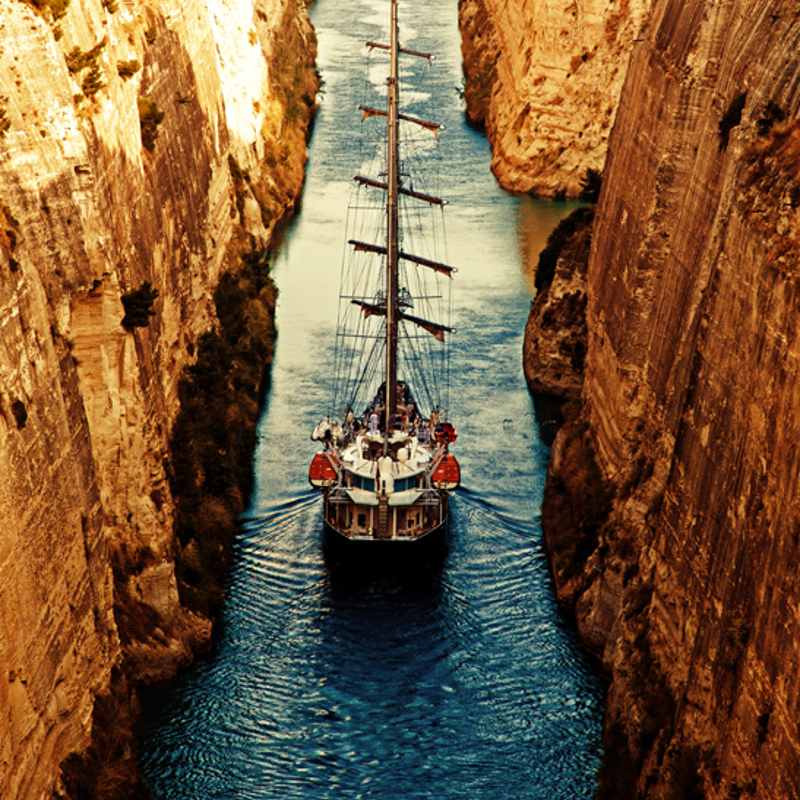Day 7. At Sea & Corinth Canal